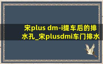 宋plus dm-i提车后的排水孔_宋plusdmi车门排水的孔在哪里